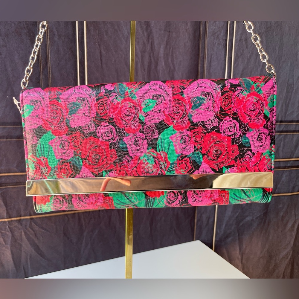 Betseyville by Betsey Johnson Rose Print Clutch